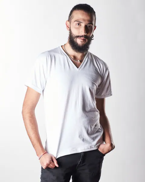 Camiseta Cuello V Poliéster Sudáfrica Hombre PROMO