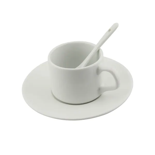 Juego De Pocillo Plato Tinto