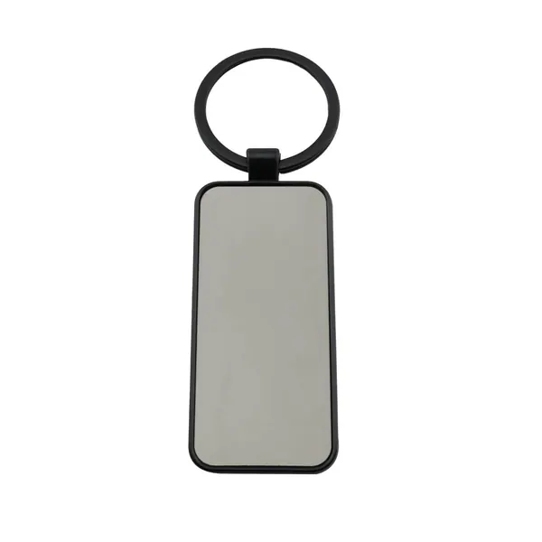 Llavero Cromo Rectangular Black