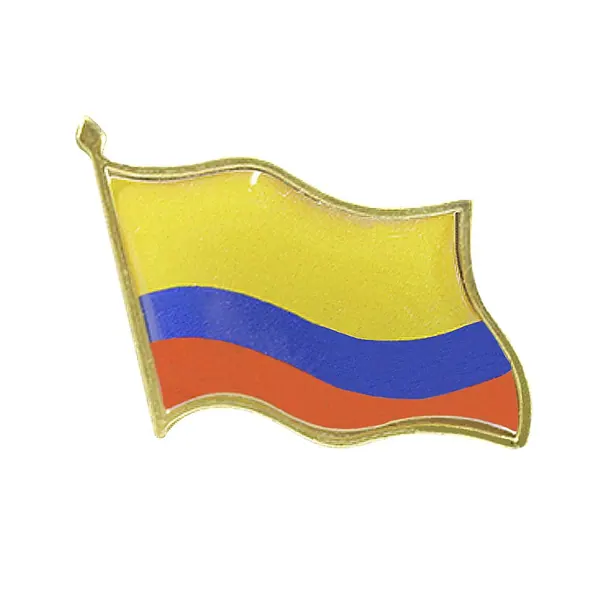 Pin de Solapa Bandera Dorado
