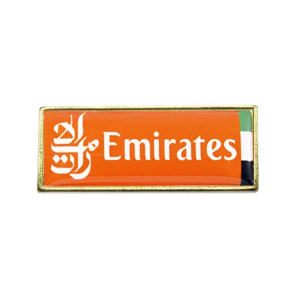 Pin de Solapa Rectángulo30x12mm Dorado