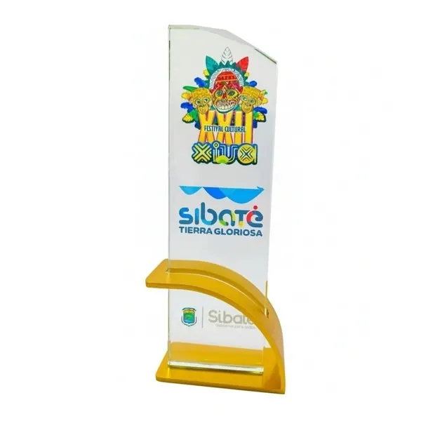 Placa de Reconocimiento Vidrio Obel cinta