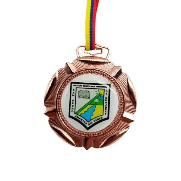 Medalla de premiación Pliegues Bronce Metálica