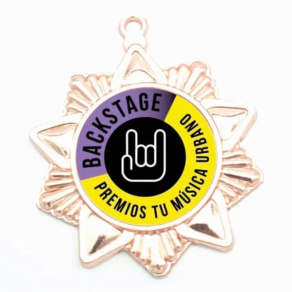 Medalla de premiación star bronce