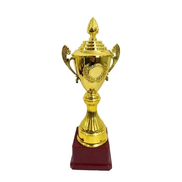 Trofeo antorcha cuerpo dorado 25cm