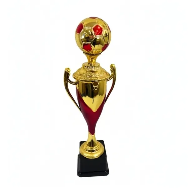Trofeo balón futbol dorado 38cm