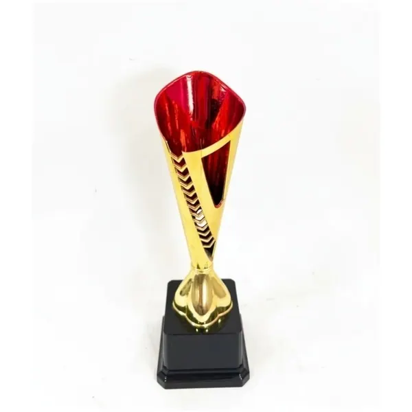 Trofeo Conic dorado con rojo 23cm