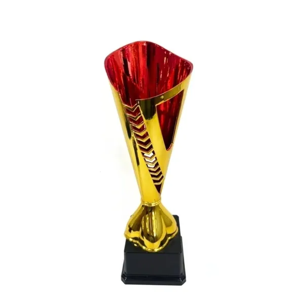 Trofeo Conic dorado con rojo 32cm
