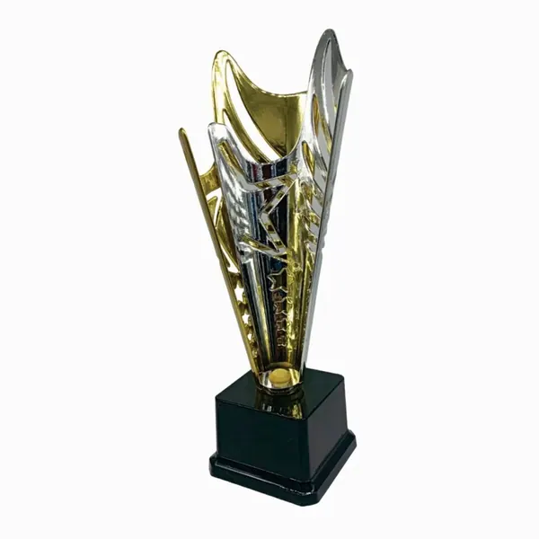 Trofeo estrellas plateado 27cm