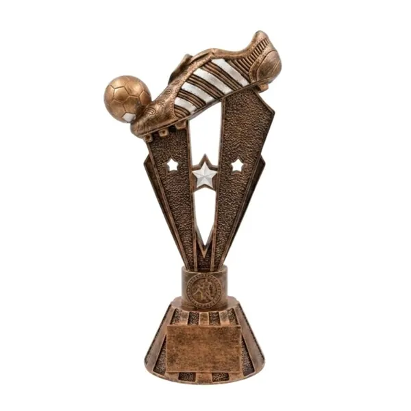 Trofeo goleador resina envejecido