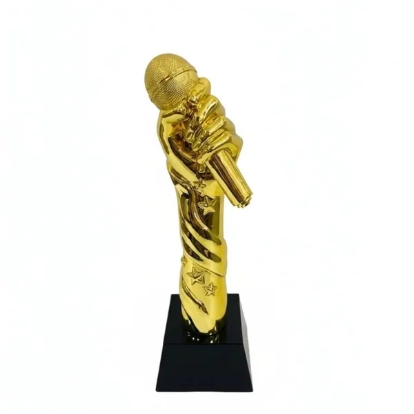 Trofeo resina micrófono
