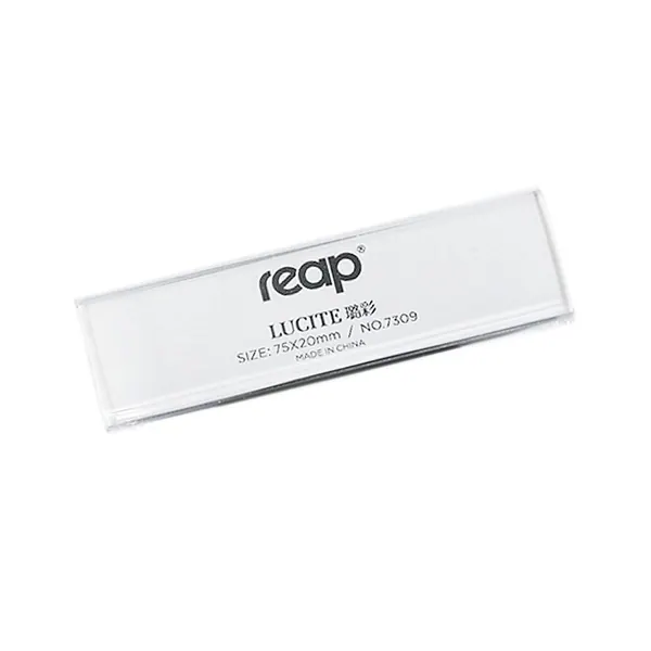 Identificador Acrílico con Gancho Reap 7309