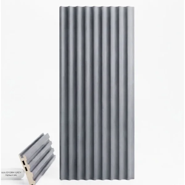 Panel Pared WPC Ondas Gris personalizado