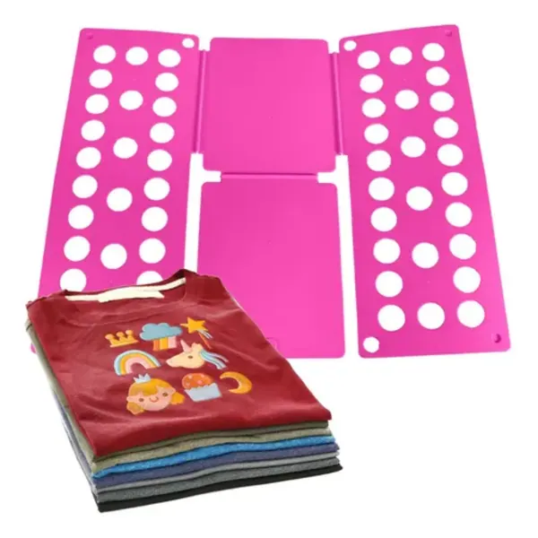 DOBLADOR PARA CAMISETAS ROSADA