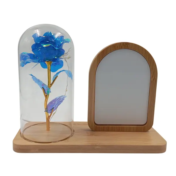 LAMPARA FLOR AZUL