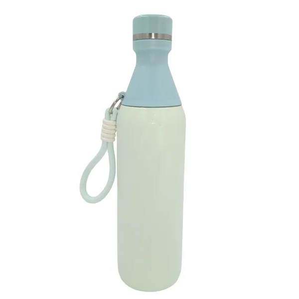 TERMO BOTELLA DOBLE TAPA VERDE