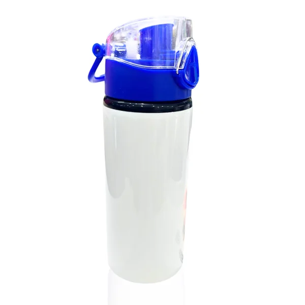Caramañola Tapa Transparente 600 Ml Azul