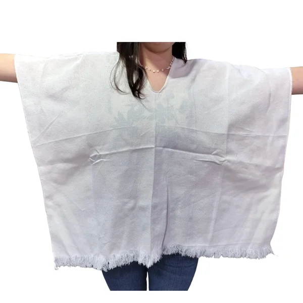 Poncho Para Sublimacion Blanco