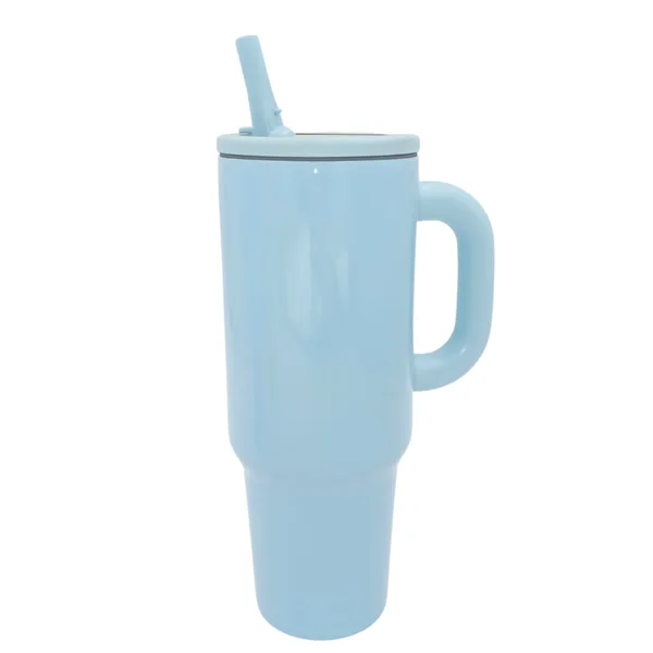 Termo Tipo Stanley Antiderrame 40 Onzas Azul Claro