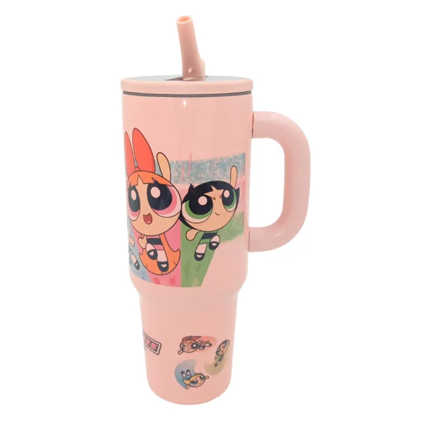 Termo Tipo Stanley Antiderrame 40 Onzas Rosa personalizado