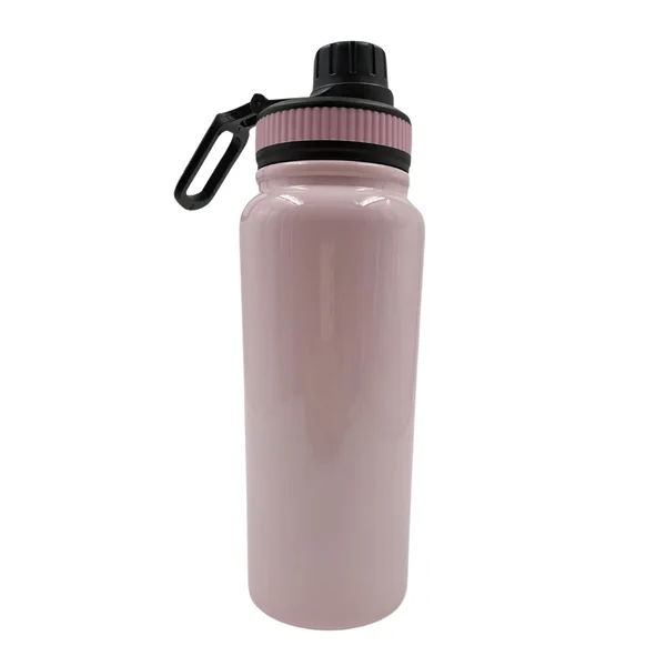 Termo Tapa Deportiva 800 Ml Rosada Tapa Negra