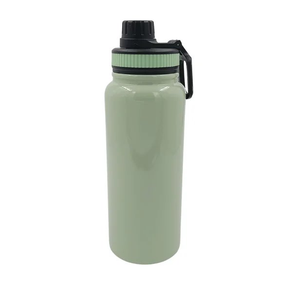 Termo Tapa Deportiva 800 Ml Verde Tapa Negra