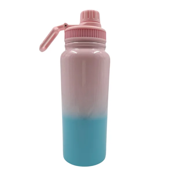Termo Tapa Deportiva 800 Ml Rosa Azul