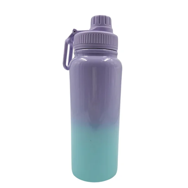 Termo Tapa Deportiva 800 Ml Morado Verde