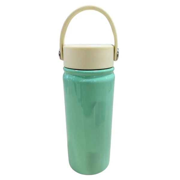 Termo Tapa Silicona Verde Tapa Beige Sy-sbfl-5a