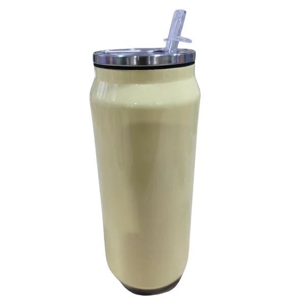 Termo Lata 500ml Con Pitillo Amarillo Sy-500cbc-4