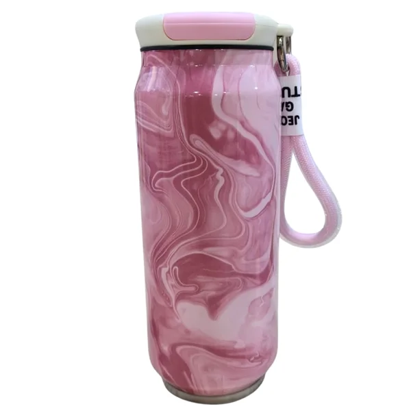 Termo Lata 600ml Marmolizado Rosado Sy-zy-500kgb5