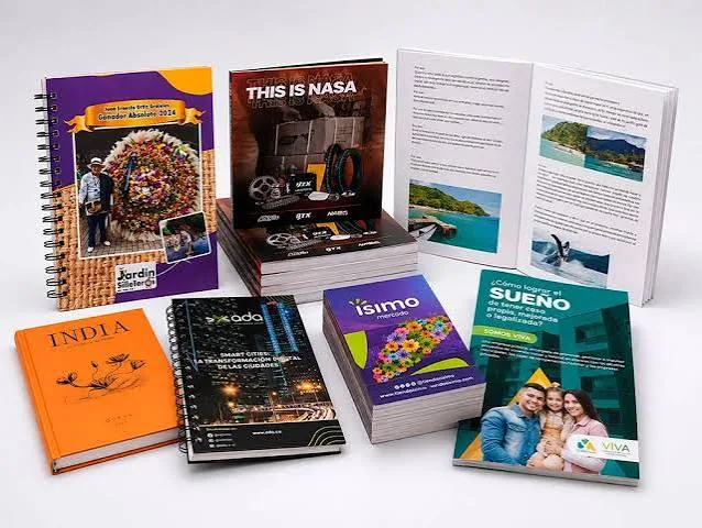 Libros, cuadernos y catálogos impresos
