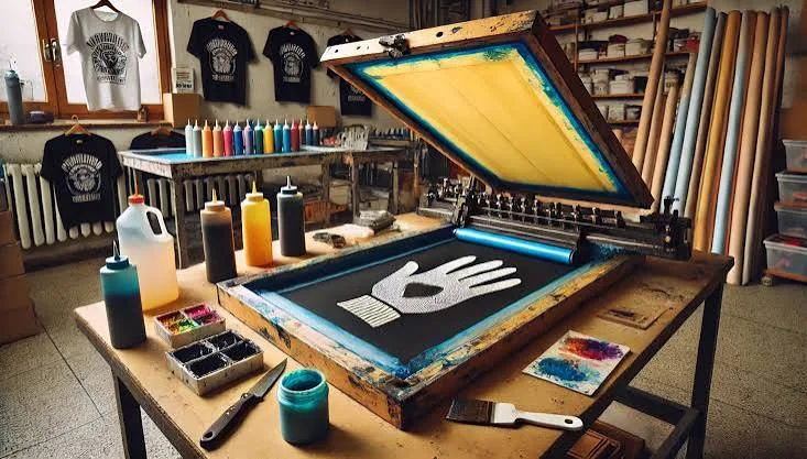Taller de serigrafía con tintas y pantalla